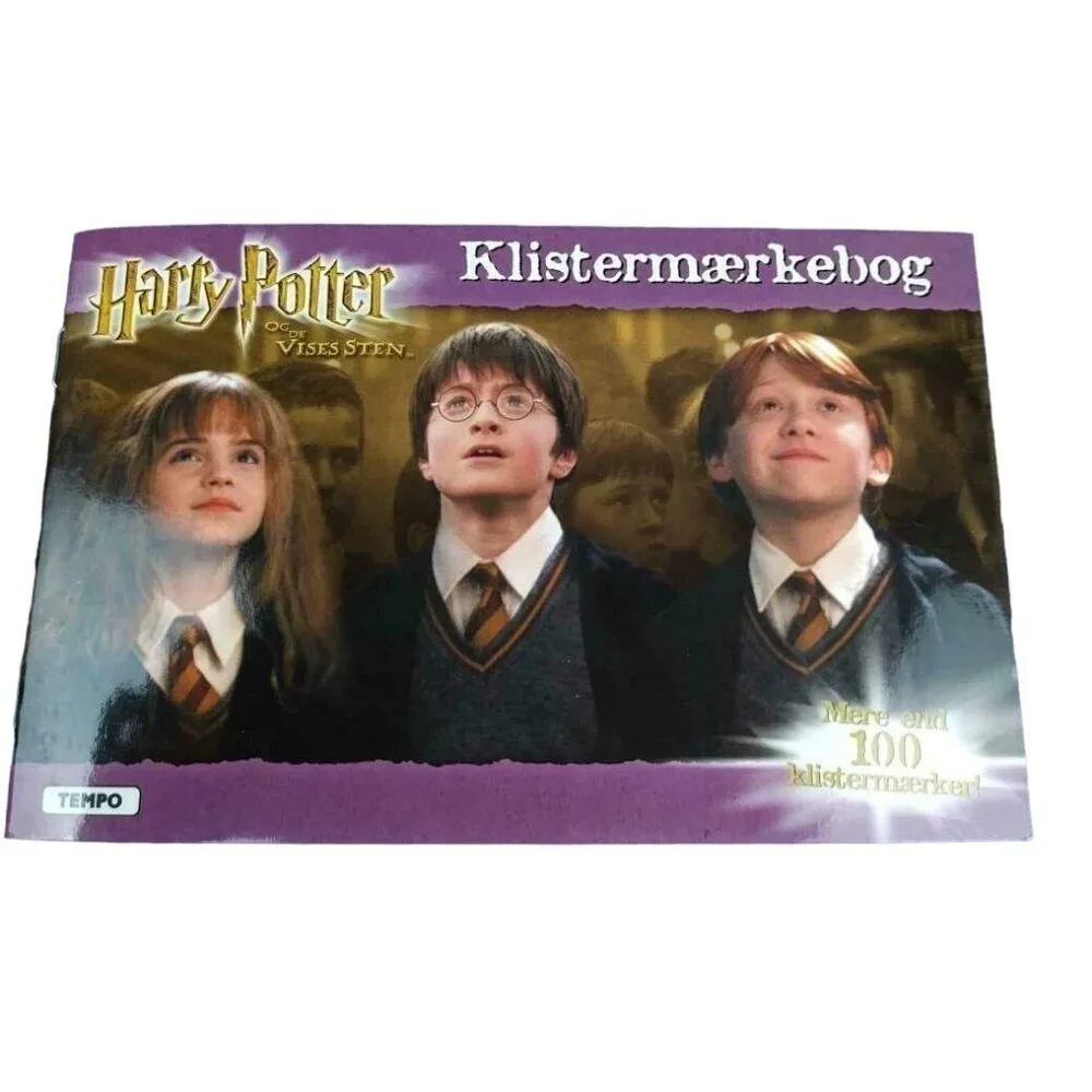 Vintage Harry Potter Sticker Book Denmark New Complete 2001 Klistermaerkebog